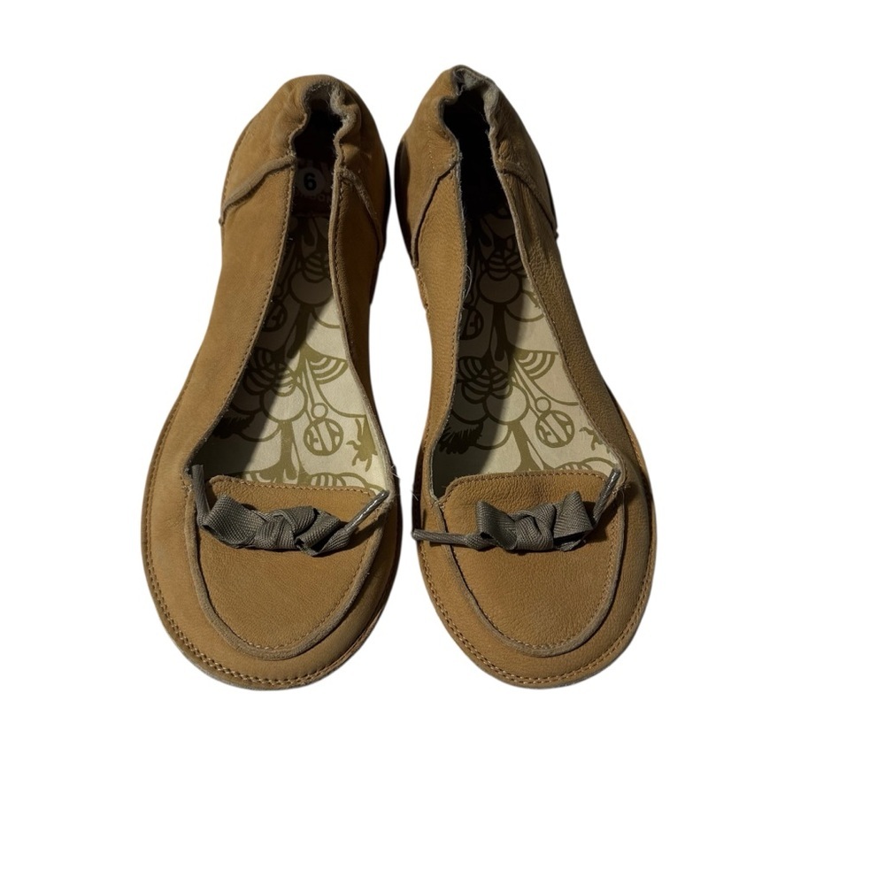 Fly London Flats Light Brown Size 37 (6.5) Leather